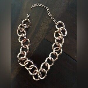 Necklace Copper Tone Heavy Necklace/Choker